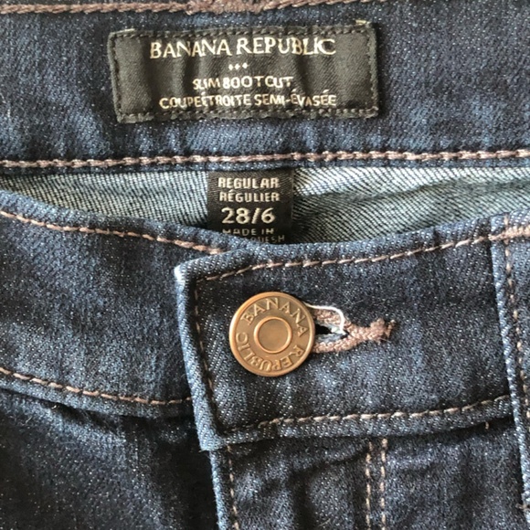 BANANA REPUBLIC, SLIM BOOT CUT JEANS - Picture 2 of 2